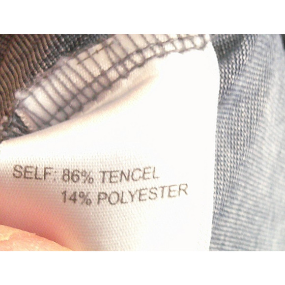 Jane + Delancey Button-down, tie waist Short Sleeve Shirt Acid Wash 2X NEW - Picture 7 of 8
